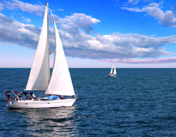 Sailboats in Mission Bay Park